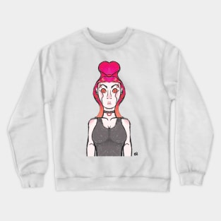 Sunset Lady :: Human or Human-Like Characters Crewneck Sweatshirt